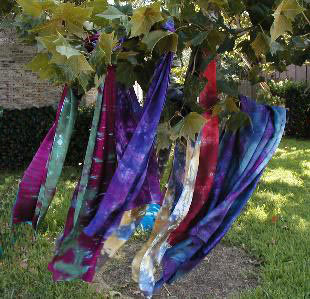 Hand-Dyed Scarves